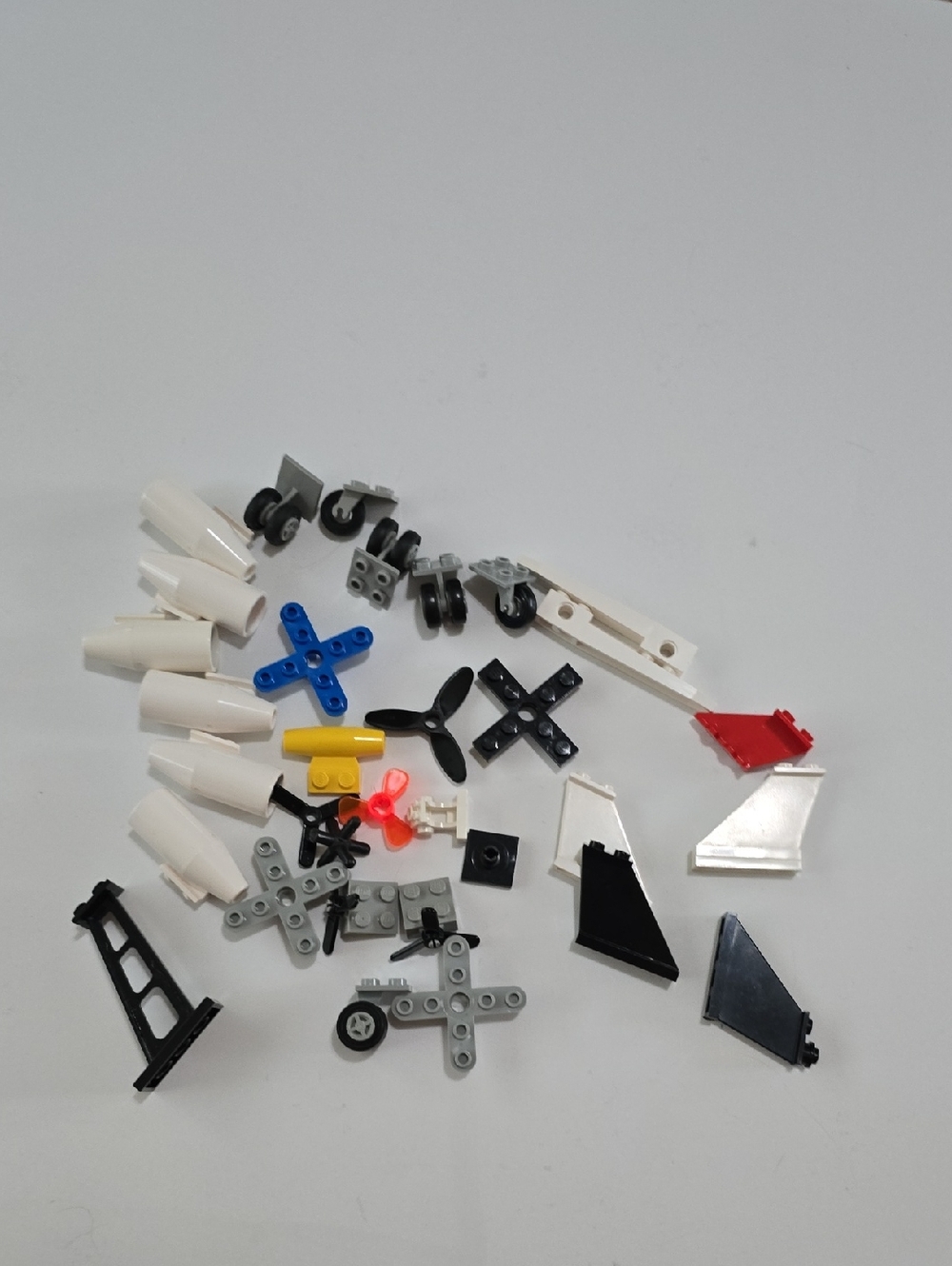 LEGO Assorted Kids Toy Plane Parts - White, Black, Blue, Red, Yellow - Picture 1 of 3